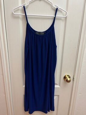 KaviaKulture Royal Blue Midi Slip Dress